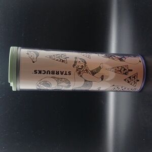 Starbuck's Tumbler Acrylic Winter Holiday Geometric/Mosaic Trees & Polar Bears